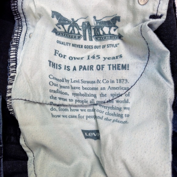 Levi's 550 Relaxed Fit Dark Wash Denim Jeans Mens W32 L34 - Picture 14 of 16